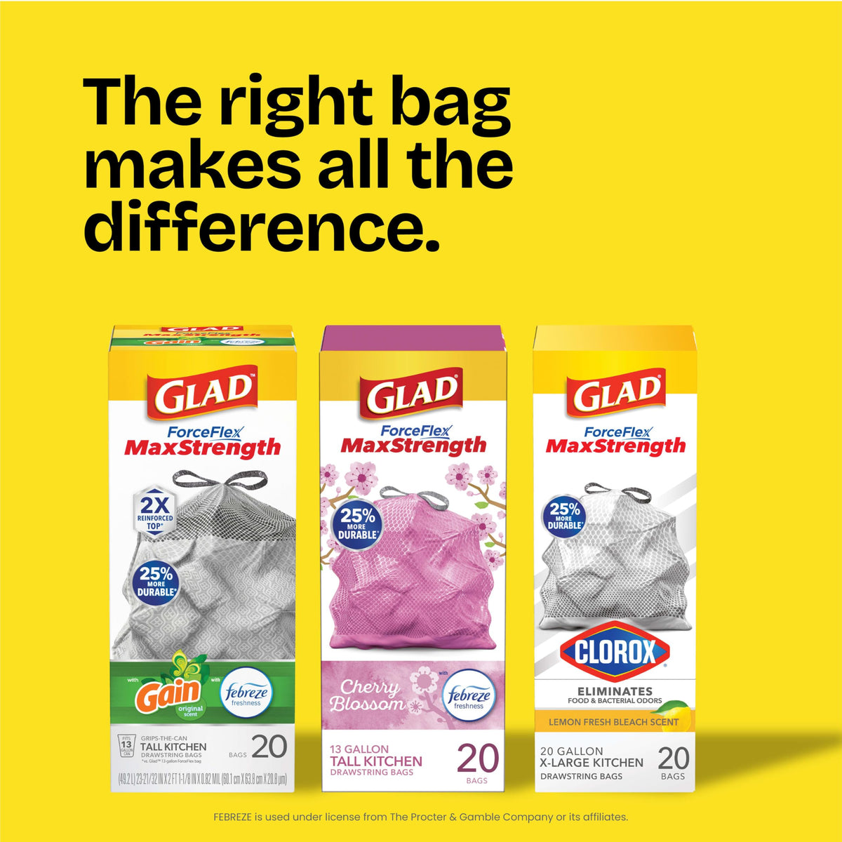 Small 4 Gallon Drawstring Trash Bags 80 Count H2003