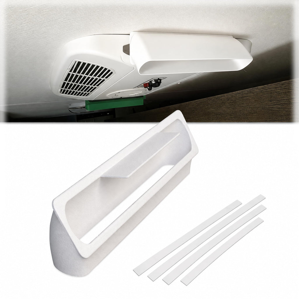 RV Rooftop AC Air Deflector White U10474