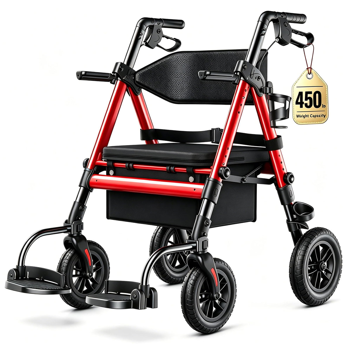 2-in-1 Rollator Wheelchair Combo L114749