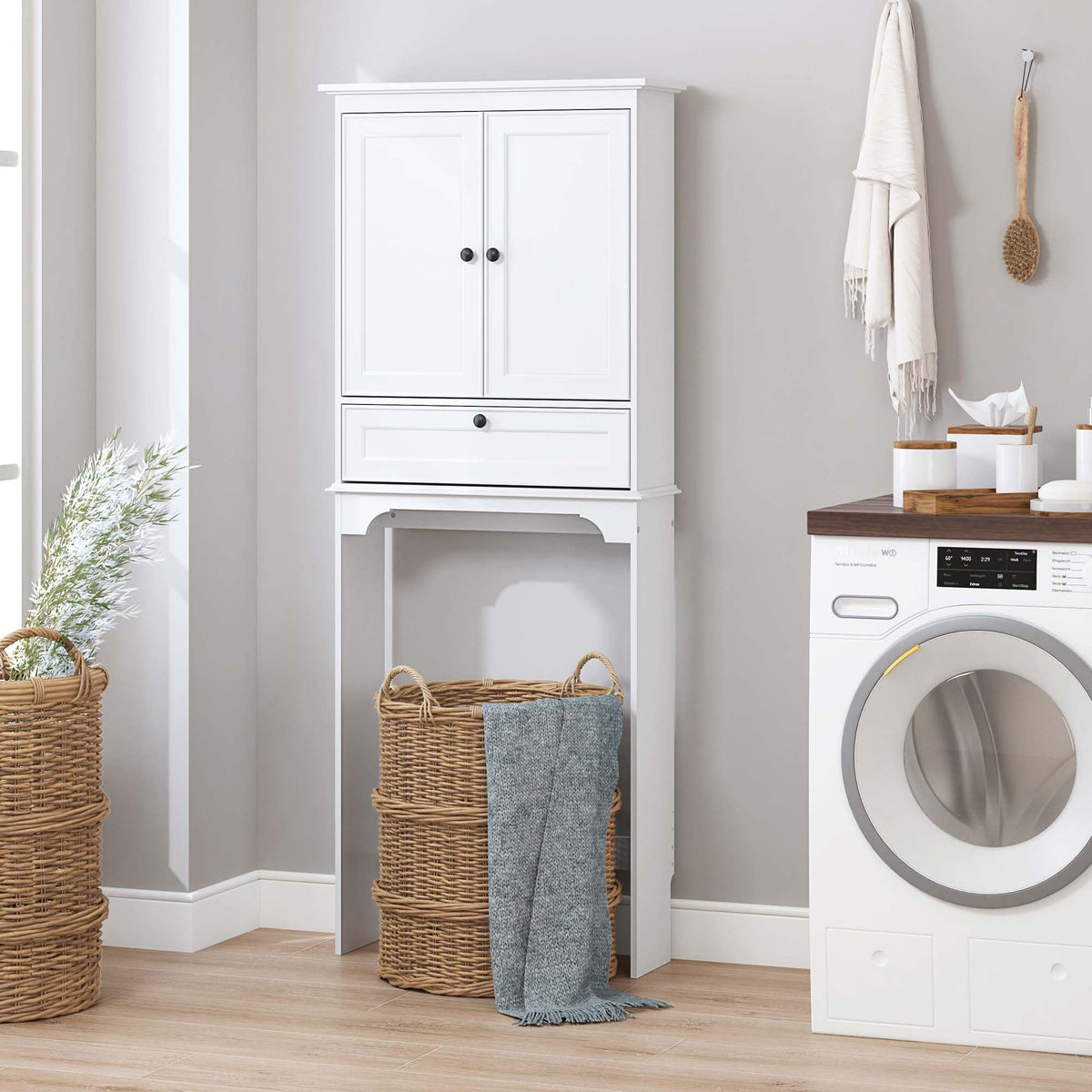 White Over the Toilet Storage Cabinet C988