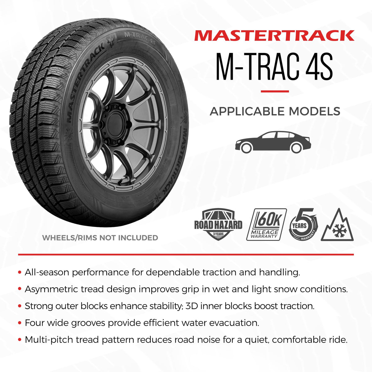 4 Sets Passenger Touring Tires B89238