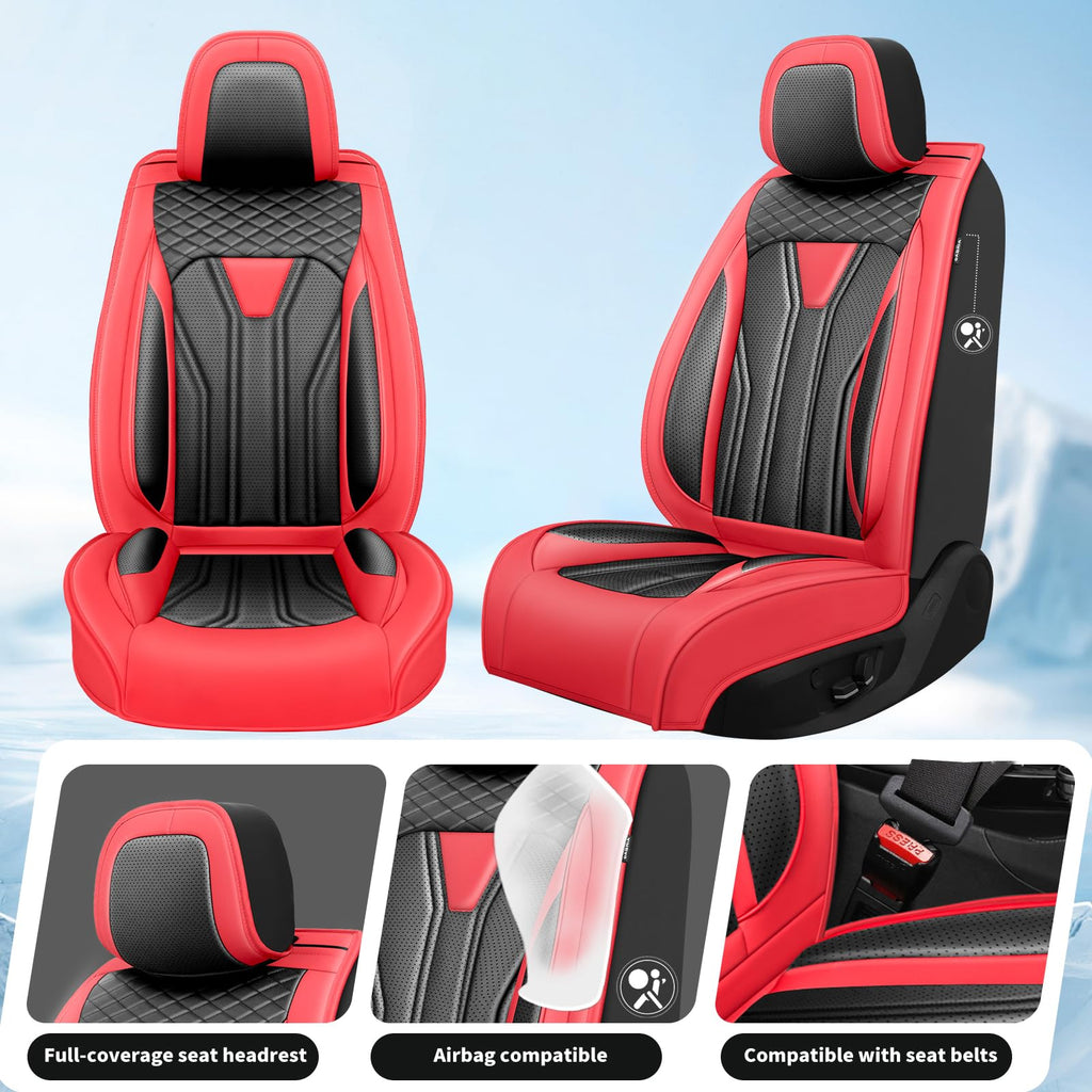 Car Seat Covers Red & Black C61106