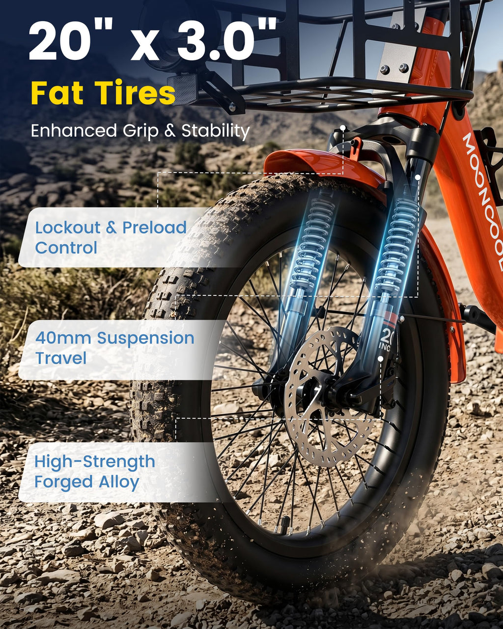Electric Trike for Adults, 500W 20" Fat Tire Folding Tricycle L61300