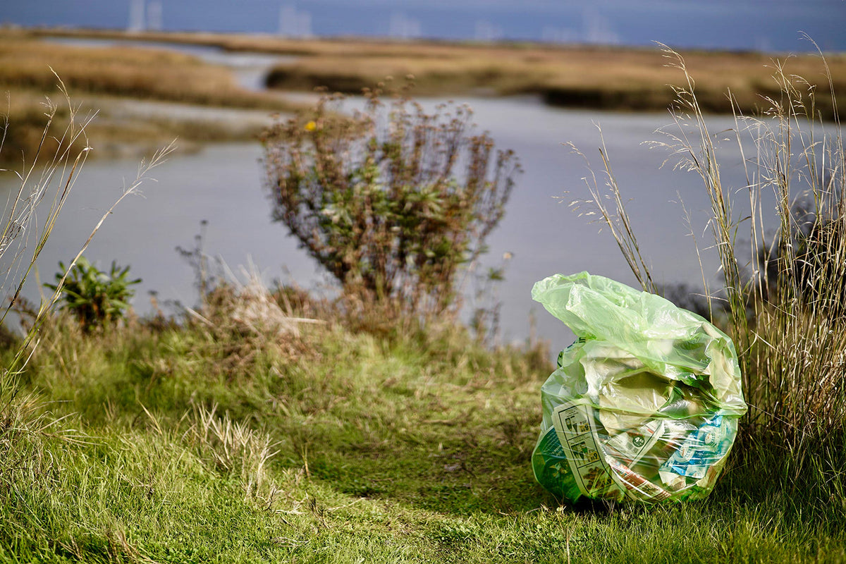 Biodegradable 40-45 Gallon Trash Bags 250 Count Green R3521
