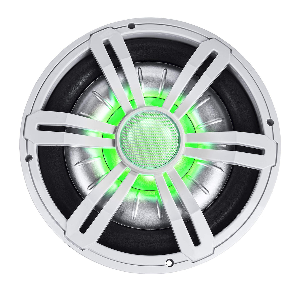 800W Peak 10" Shallow Marine Subwoofer with LED Lighting I424