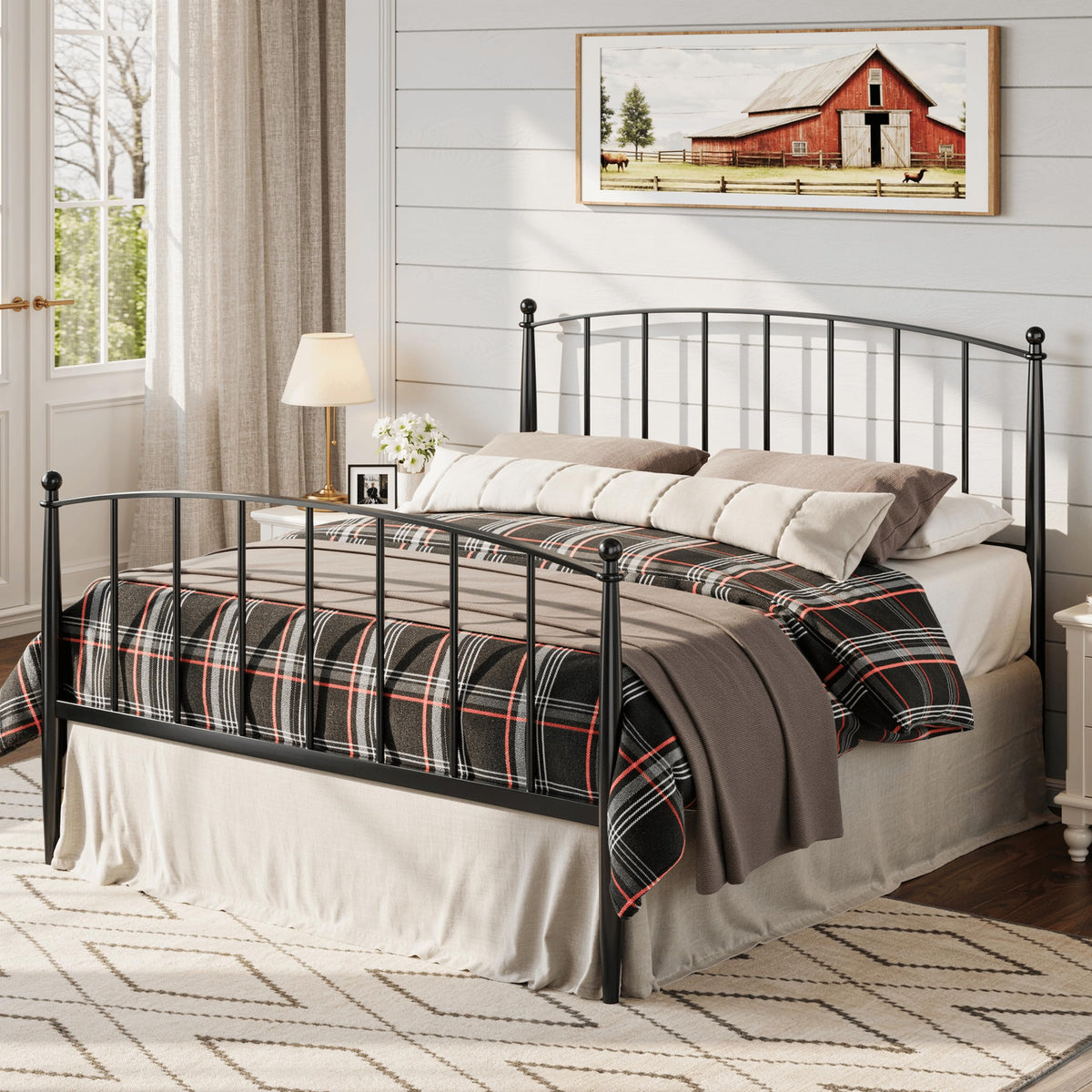Metal Full Size Platform Bed Frame I94737
