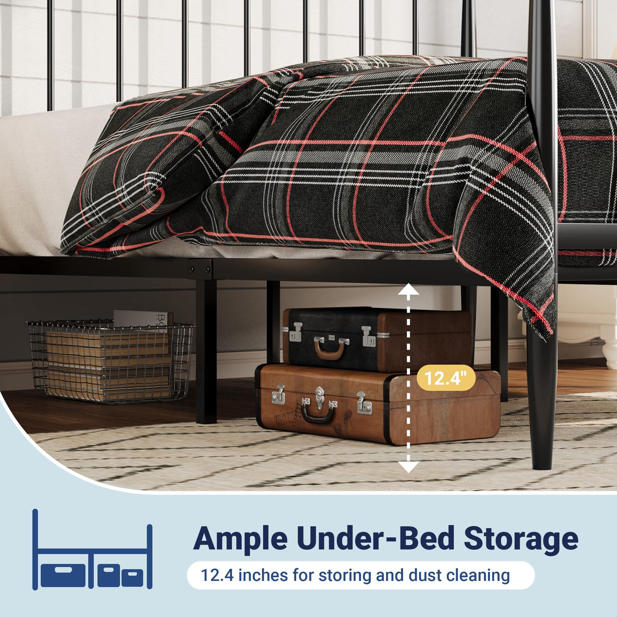 Metal Full Size Platform Bed Frame I94737